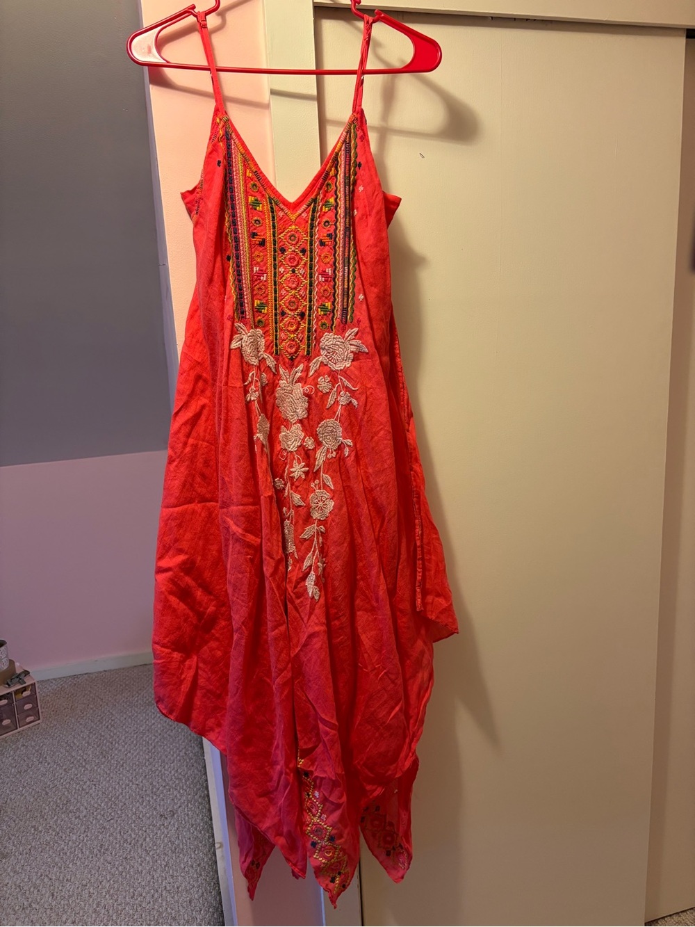 JohnnyWas - Coral Linen - Embroidered Dress